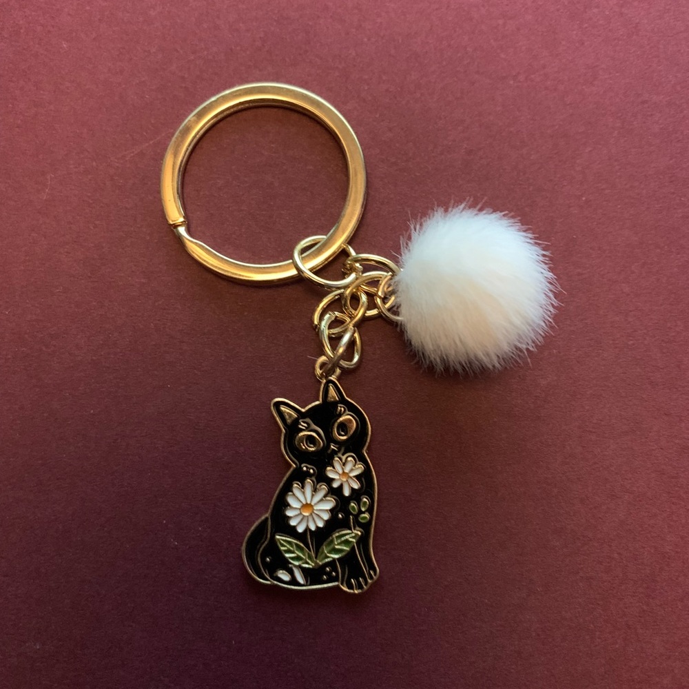 My Kitty flower keychain